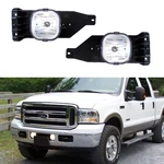 Complete Clear Lens Fog Lamp Kit W/ H10 Light Bulb 05-07 Ford F250 F350 F450. Fixed Price $38.09.