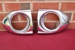 46 47 48 Lincoln Continental Nos Chrome Fog Light Bezels 5EH-8206-A 5EH-8207-A. Fixed Price $750.00.