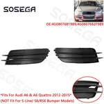 Left & Right For Audi A6 Quattro 2012-2015 Front Bumper Fog Light Cover Set. Fixed Price $30.99.
