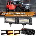 Auxbeam 7INCH 300W Amber Led Bar White Strobe Lights Spot Lamp. Fixed Price $56.98.