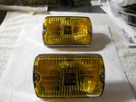 Cibie Series 35 (airport) Amber Fog Lens Assemblies W/chrome Bezel, (pair) Nos. Fixed Price $225.00.