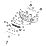 For Fiat 500 2012-2017 Mopar 1SD76KX7AB Front Passenger Side Fog Light Trim. Fixed Price $15.24.