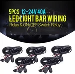 Auxbeam 5PCS 40A 12V Relay, On/off Switch Wiring Harness Kit For Led Light Bar. Fixed Price $38.99.