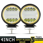 2X 4"INCH Round Led Work Lights Bar Spot Flood Driving Pods Offroad Truck 4X4WD. Fixed Price $28.49.