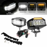 3.5" Led Ditch Lights Kit W/ Amber Drl & Strobe For Dodge Ram 1500 2009-2018. Fixed Price $99.66.