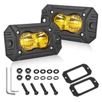 Yellow Flush Mount Led Pods, Akd Part Cree Bumper 3",. Fixed Price $55.68.