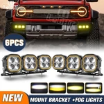 2021-2022 2023 Ford Bronco Front Bumper Led Fog Light Lamp 240W Combo Kit. Fixed Price $102.48.