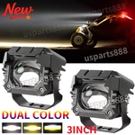 Pair 3" 100W Yellow & White Pods Led Work Light Bar Fit For Can-am Maverick X3. Fixed Price $25.89.