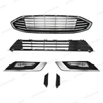 For Fusion 2017-2018 8PC Upper/lower Chrome Grille With Fog Lights & Bezel Set. Fixed Price $139.99.