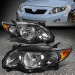 For 09-10 Toyota Corolla Black Housing Amber Corner Headlight Replacement Lamps. Fixed Price $76.88.
