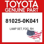 Toyota Genuine 81025-0K041 Lamp Set Fog Rh 810250K041 Oem. Fixed Price $163.42.