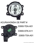 Passenger Driver Fog Light For 2011-15 Acura Honda Tsx Rdx Tl Ilx Cr-v Pilot. Fixed Price $27.95.