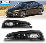 Fog Lights For 2013 2014 2015 Honda Civic 4-DOOR Sedan Front Bumper Lamps Pair. Fixed Price $64.99.