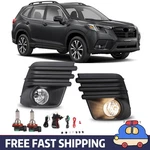 Fog Lights Pair 2019-2021 Subaru Forester W/ Cover Bezel Trim Factory Bumper. Fixed Price $96.24.