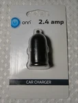 Onn Usb Car Charger Single Port Black 2.4 Amp New. Fixed Price $12.99.