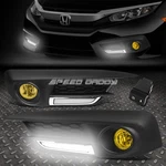 Led Drl Bezel For 16-17 Honda Civic Amber Lens Bumper Fog Light Lamps W/switch. Fixed Price $55.90.