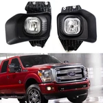 Complete Clear Lens Fog Lights W/ Bezel Covers, Wiring 11-16 Ford F250 F350. Fixed Price $67.09.