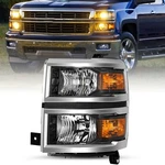 For 2014-2015 Chevy Silverado 1500 Chrome Headlight Headlamp Driver Left Side. Fixed Price $64.29.